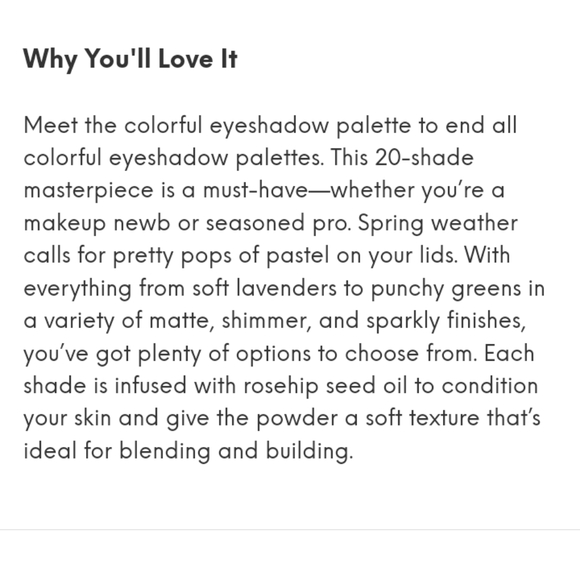 20 Bold Shades The Enlighten Eyeshadow Palette IBY Beauty - Picture 14 of 15